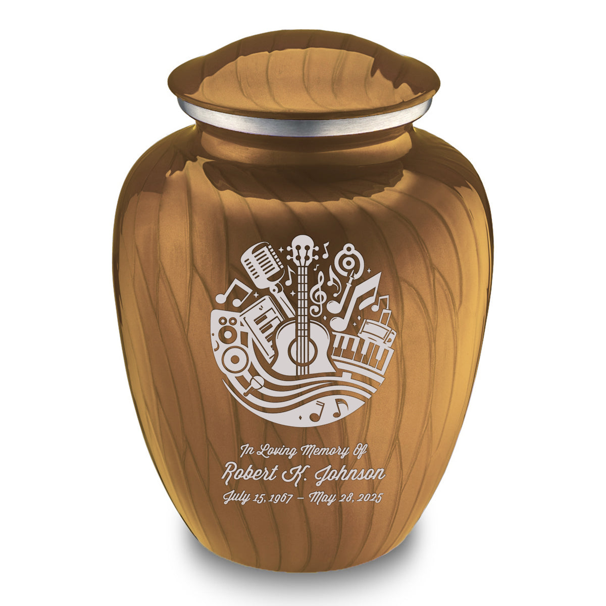Adult Embrace Pearl Gold Music Cremation Urn