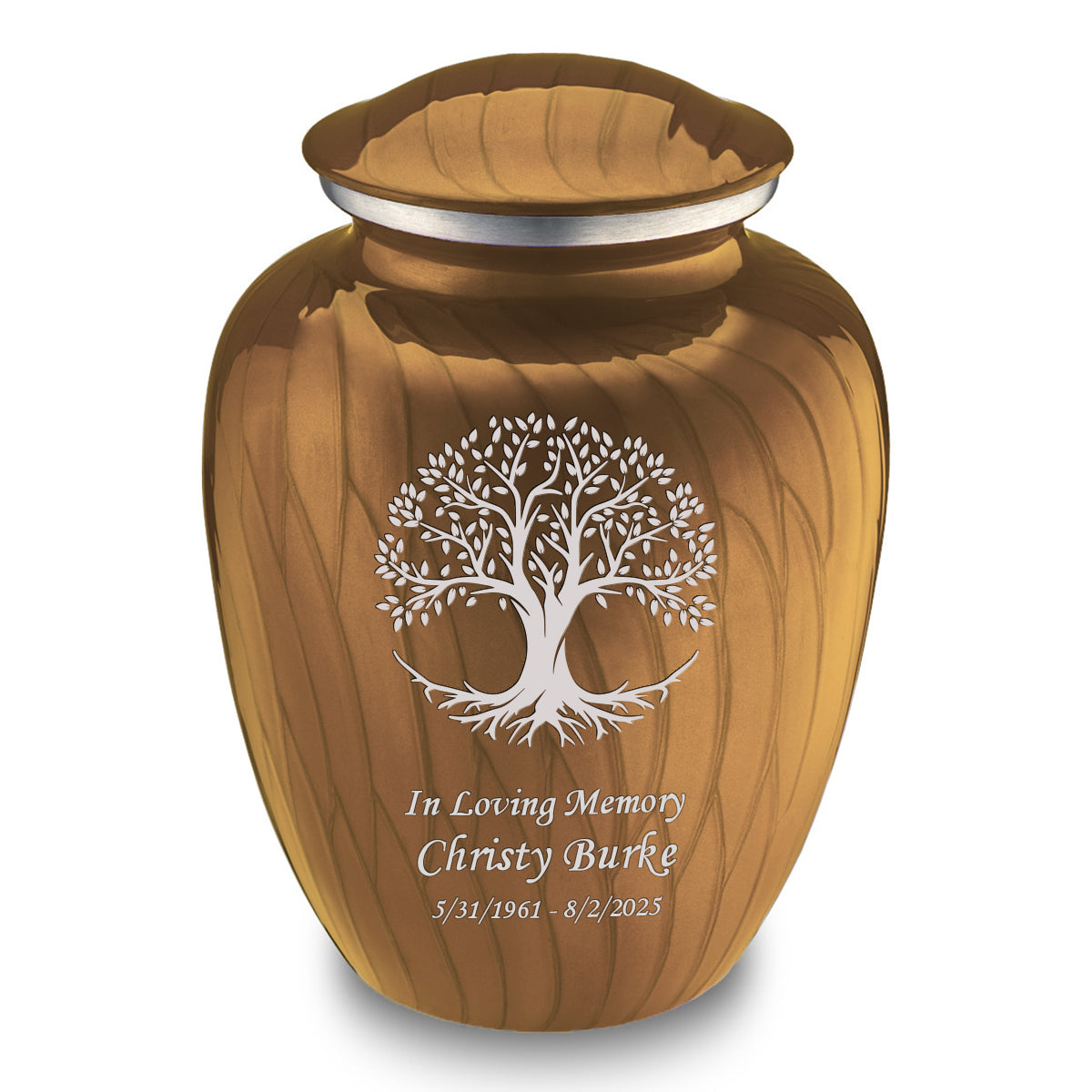 Adult Embrace Pearl Gold Tree of Life Cremation Urn