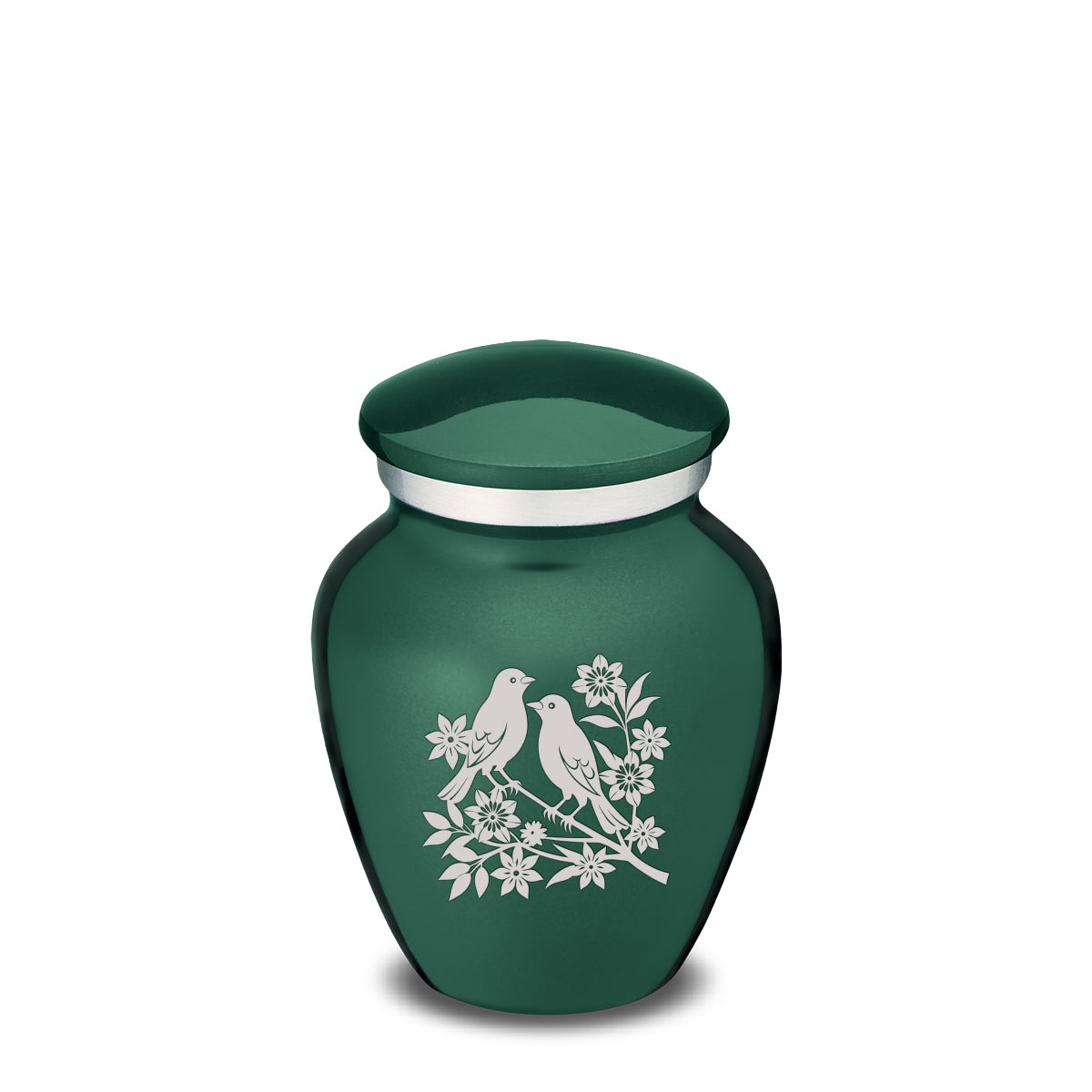 Keepsake Embrace Green Songbirds Cremation Urn