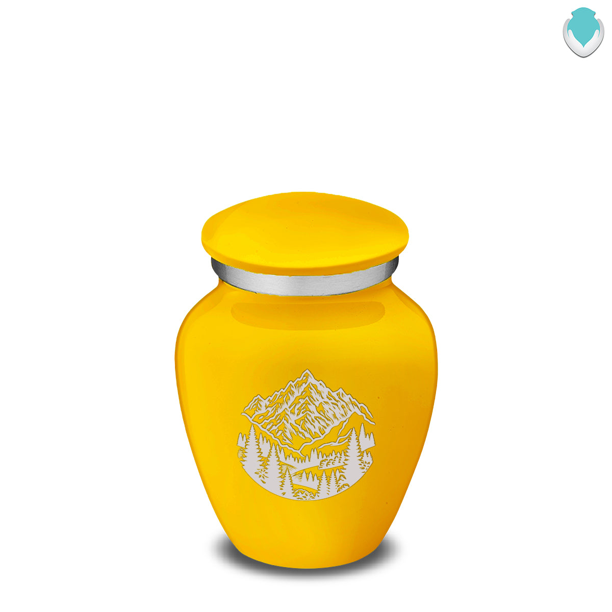 Keepsake Embrace Yellow Rocky Mountains Cremation Urn
