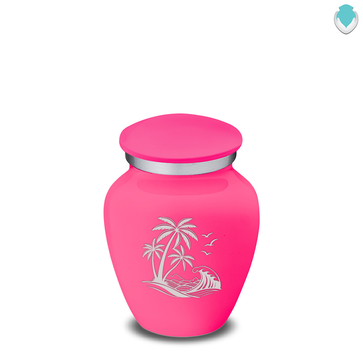Keepsake Embrace Bright Pink Palm Beach Cremation Urn