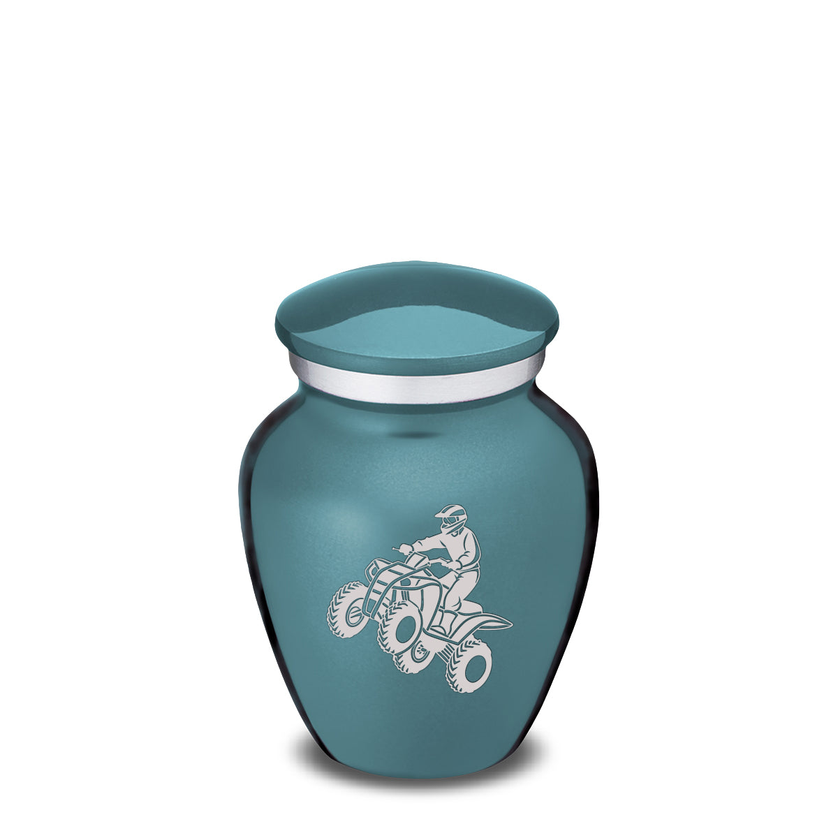 Keepsake Embrace Teal ATV Cremation Urn
