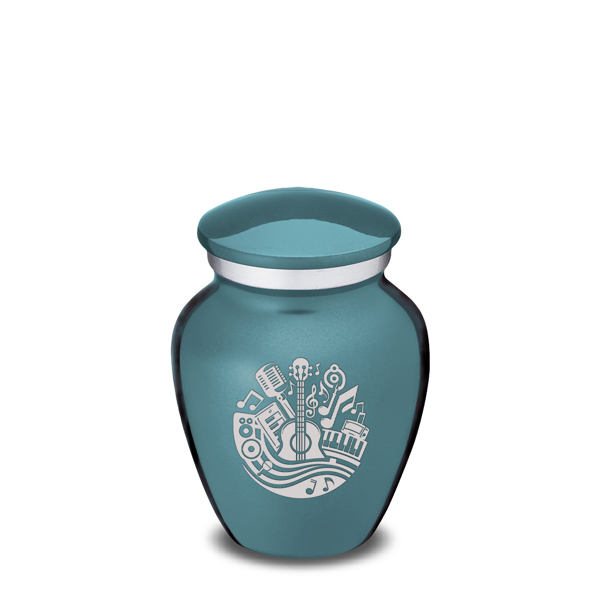 Keepsake Embrace Teal Music Cremation Urn
