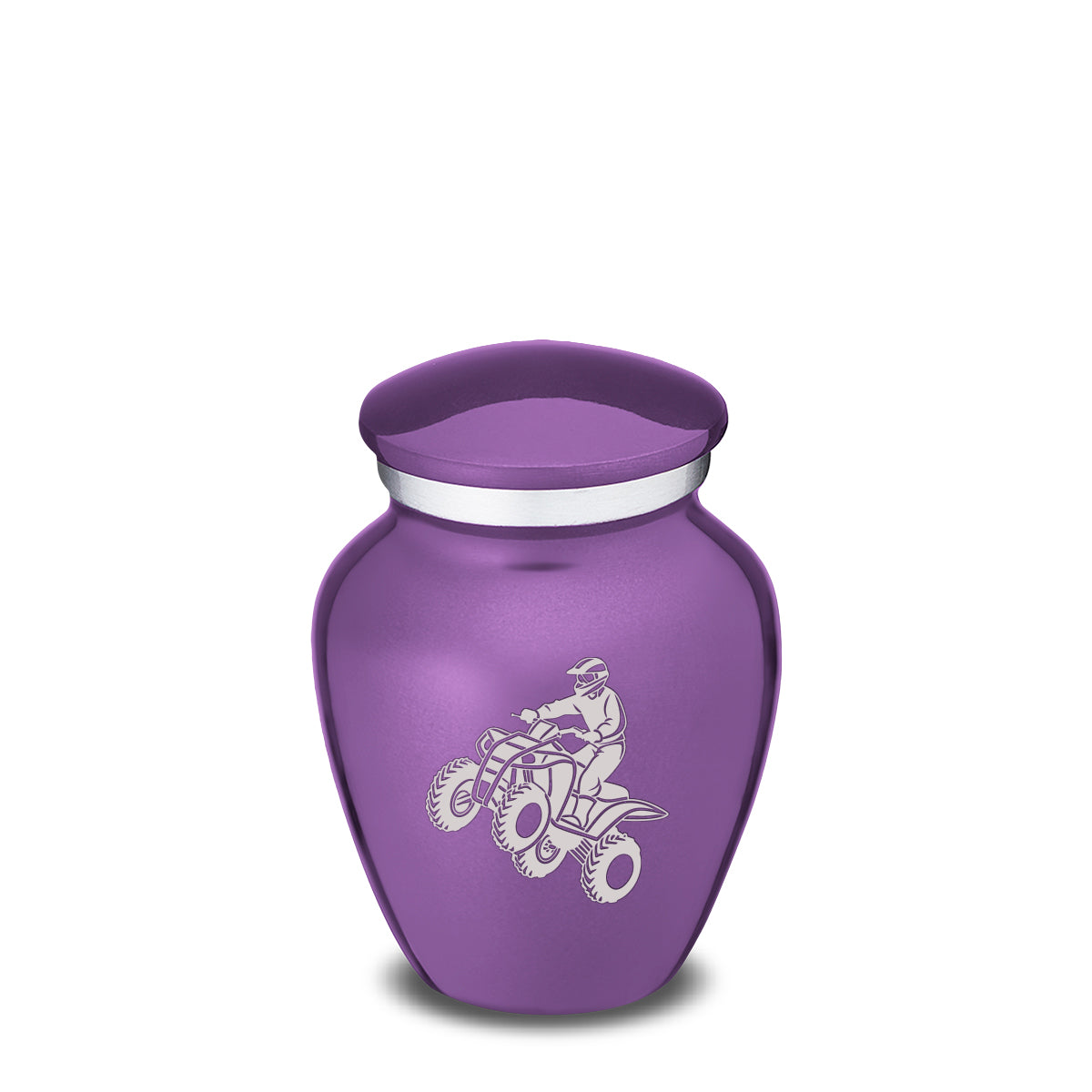 Keepsake Embrace Purple ATV Cremation Urn