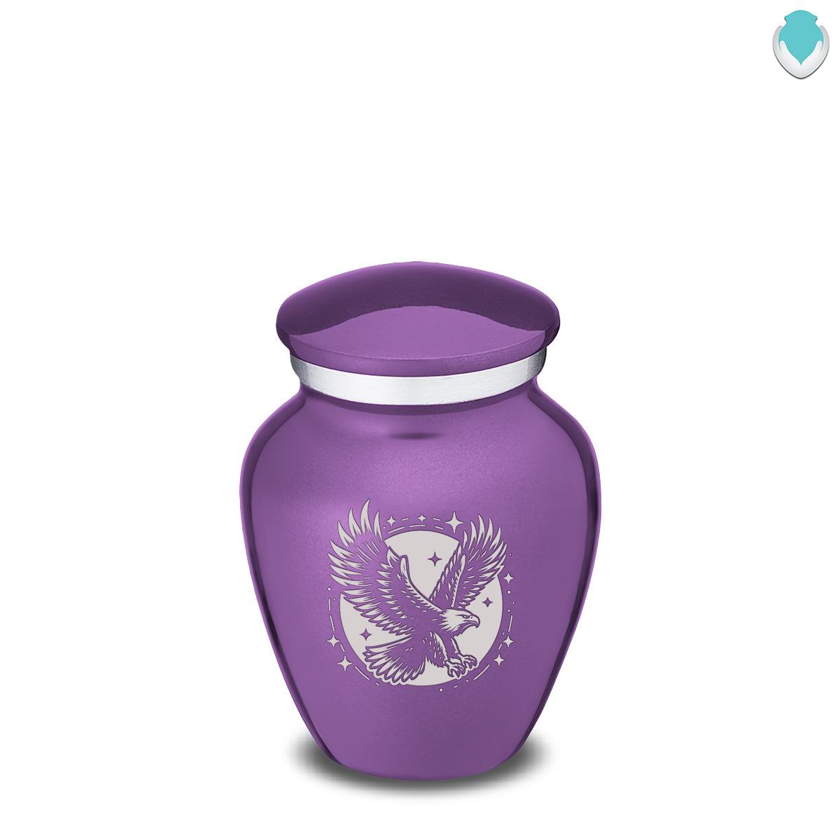 Keepsake Embrace Purple Flying Eagle Cremation Urn