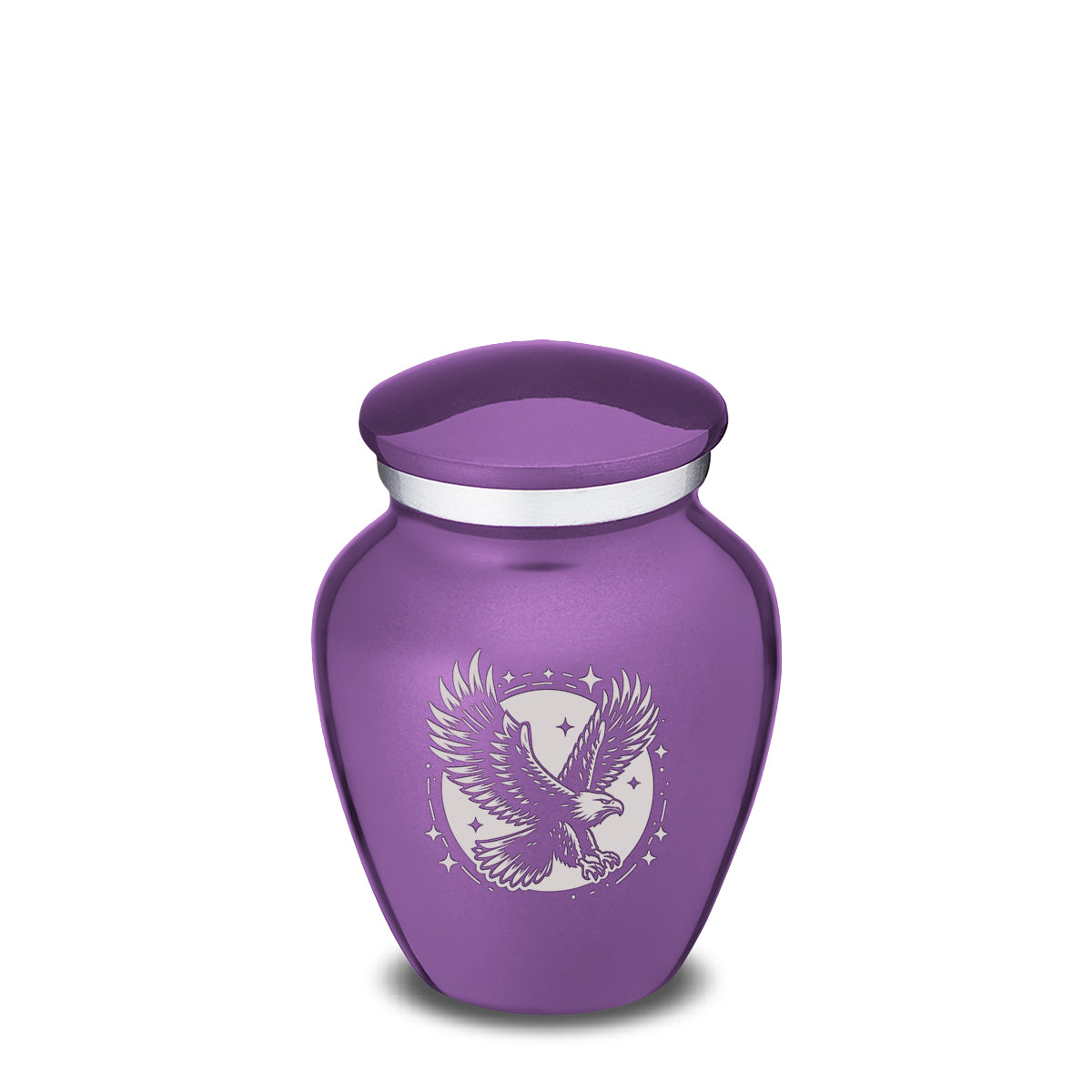 Keepsake Embrace Purple Flying Eagle Cremation Urn
