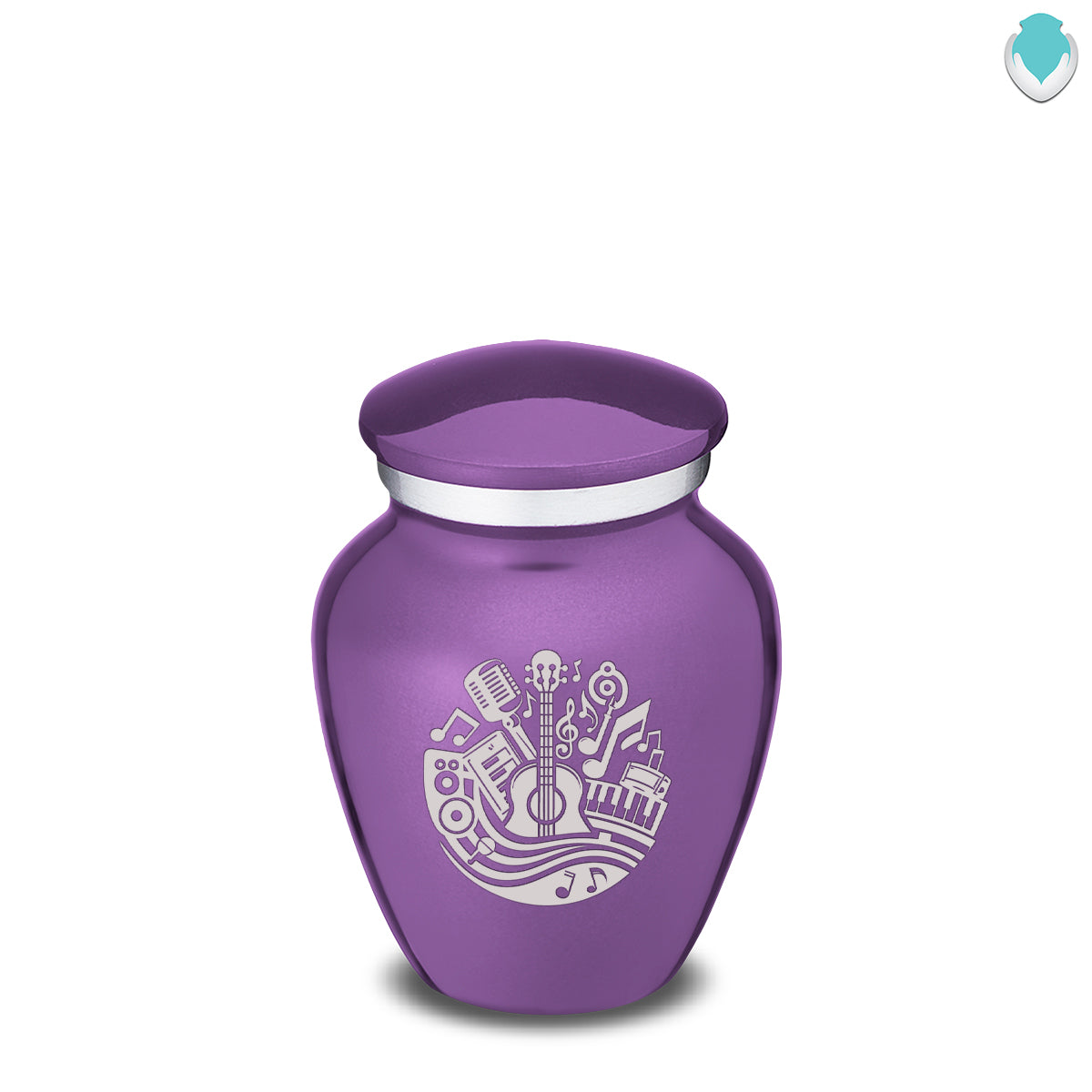 Keepsake Embrace Purple Music Cremation Urn
