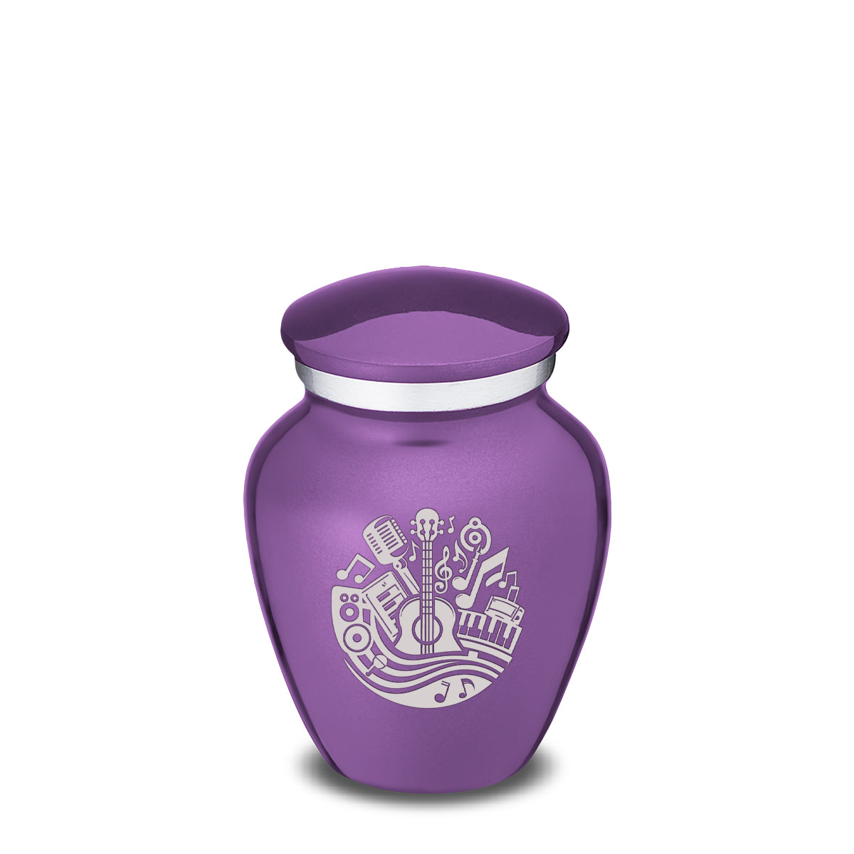 Keepsake Embrace Purple Music Cremation Urn