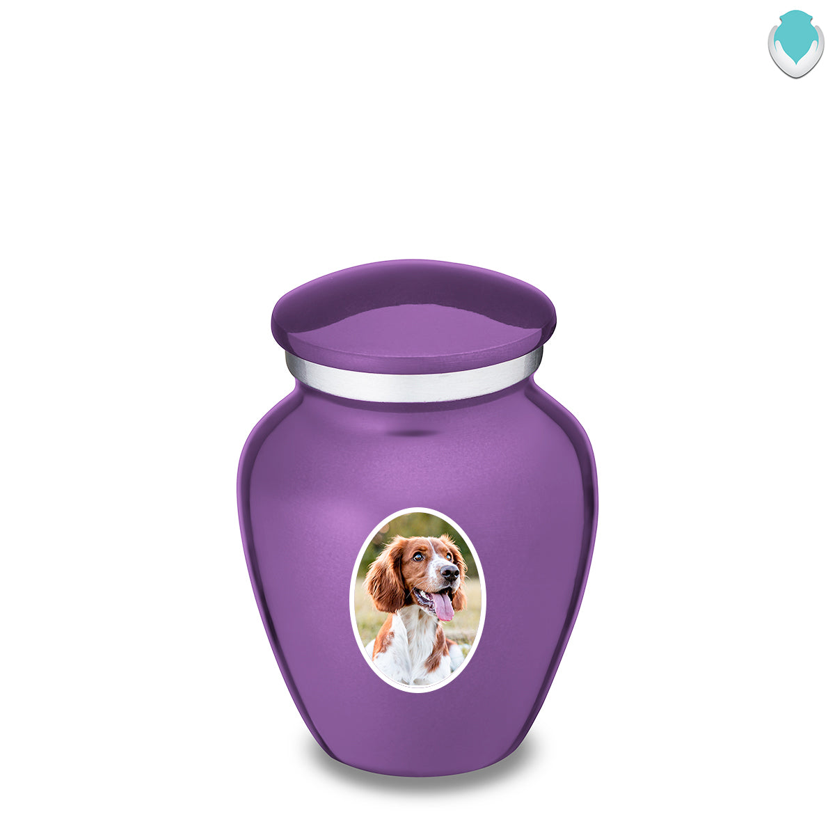 Keepsake Pet Embrace Purple Portrait Cremation Urn