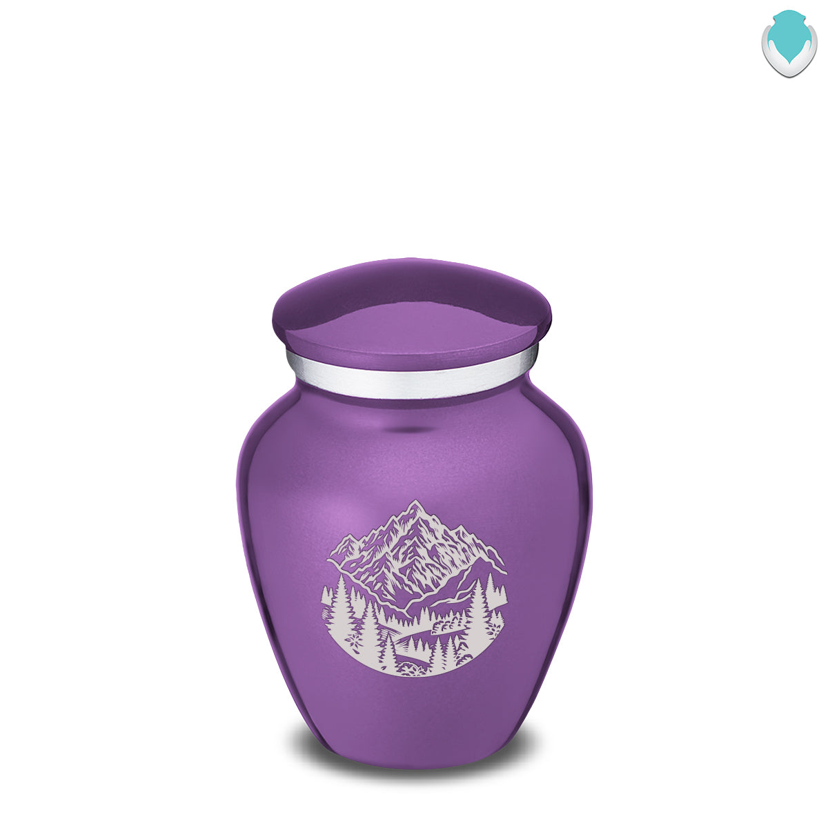 Keepsake Embrace Purple Rocky Mountains Cremation Urn