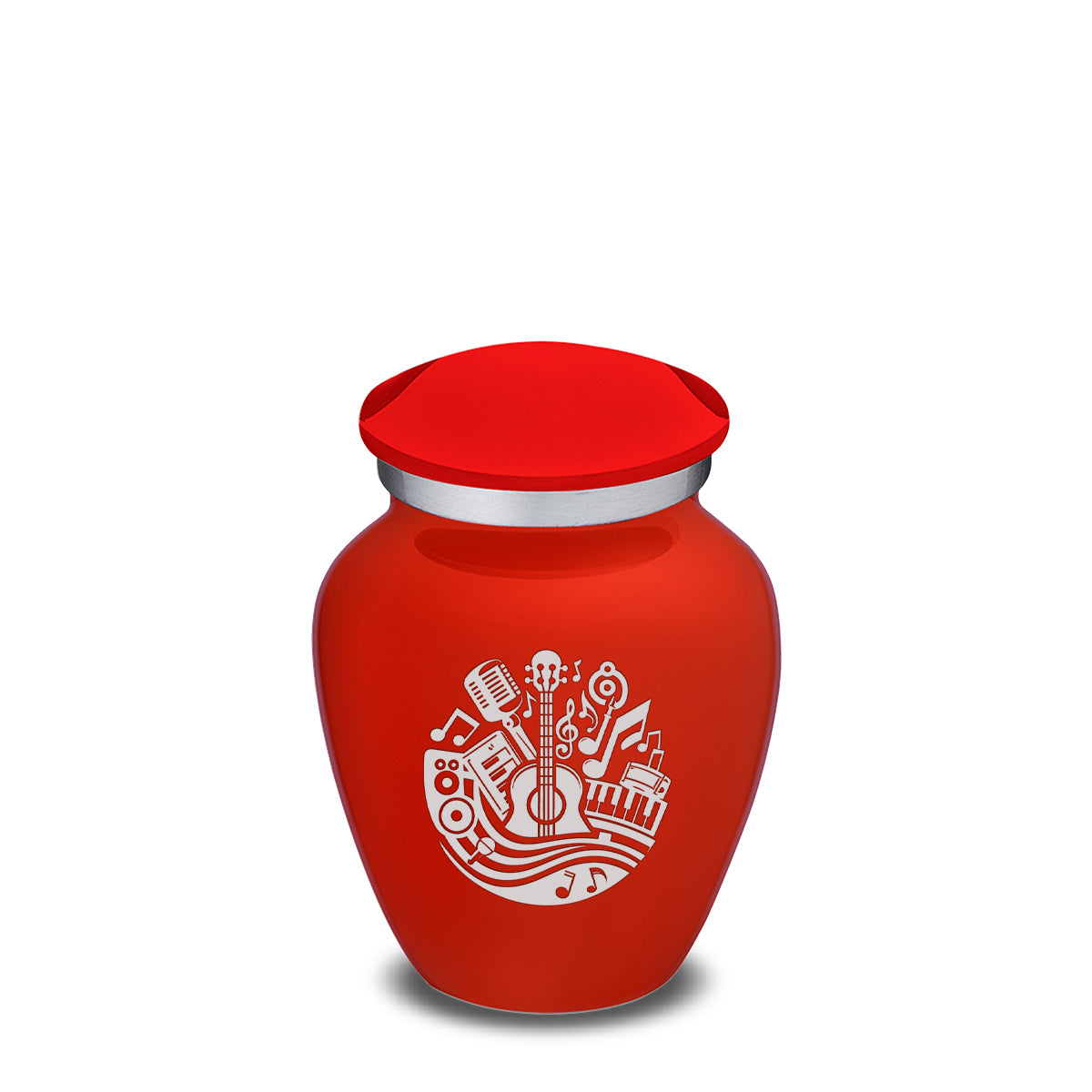 Keepsake Embrace Bright Red Music Cremation Urn