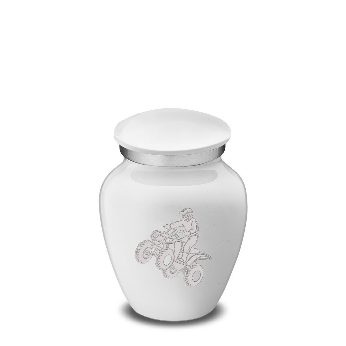 Keepsake Embrace White ATV Cremation Urn