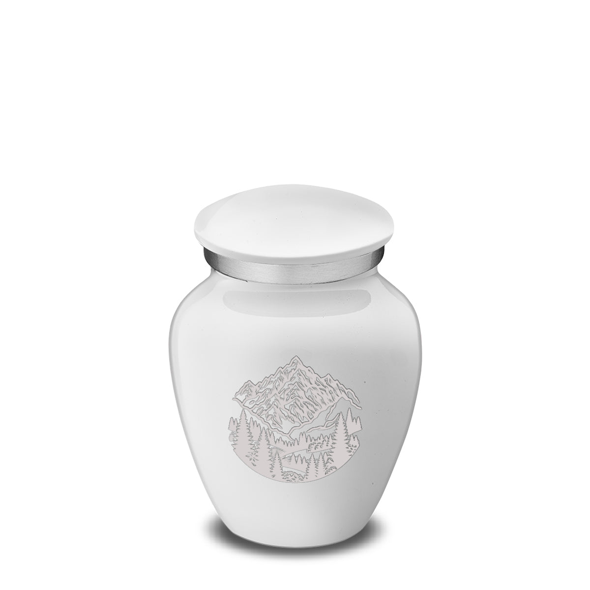 Keepsake Embrace White Rocky Mountains Cremation Urn
