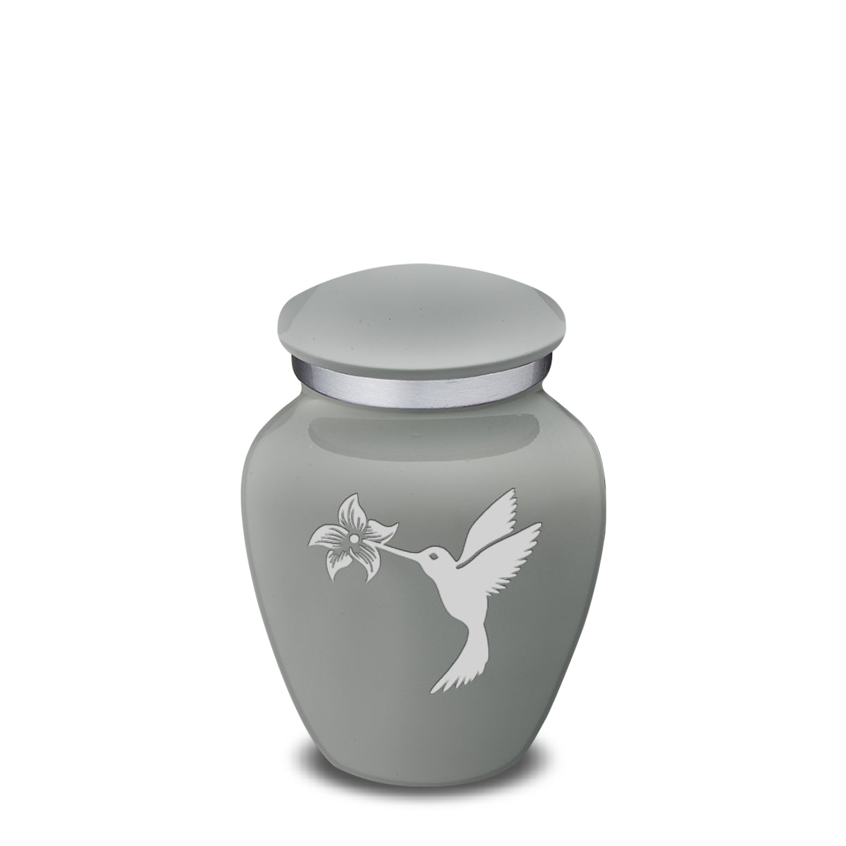 Keepsake Embrace Slate Grey Hummingbird Cremation Urn