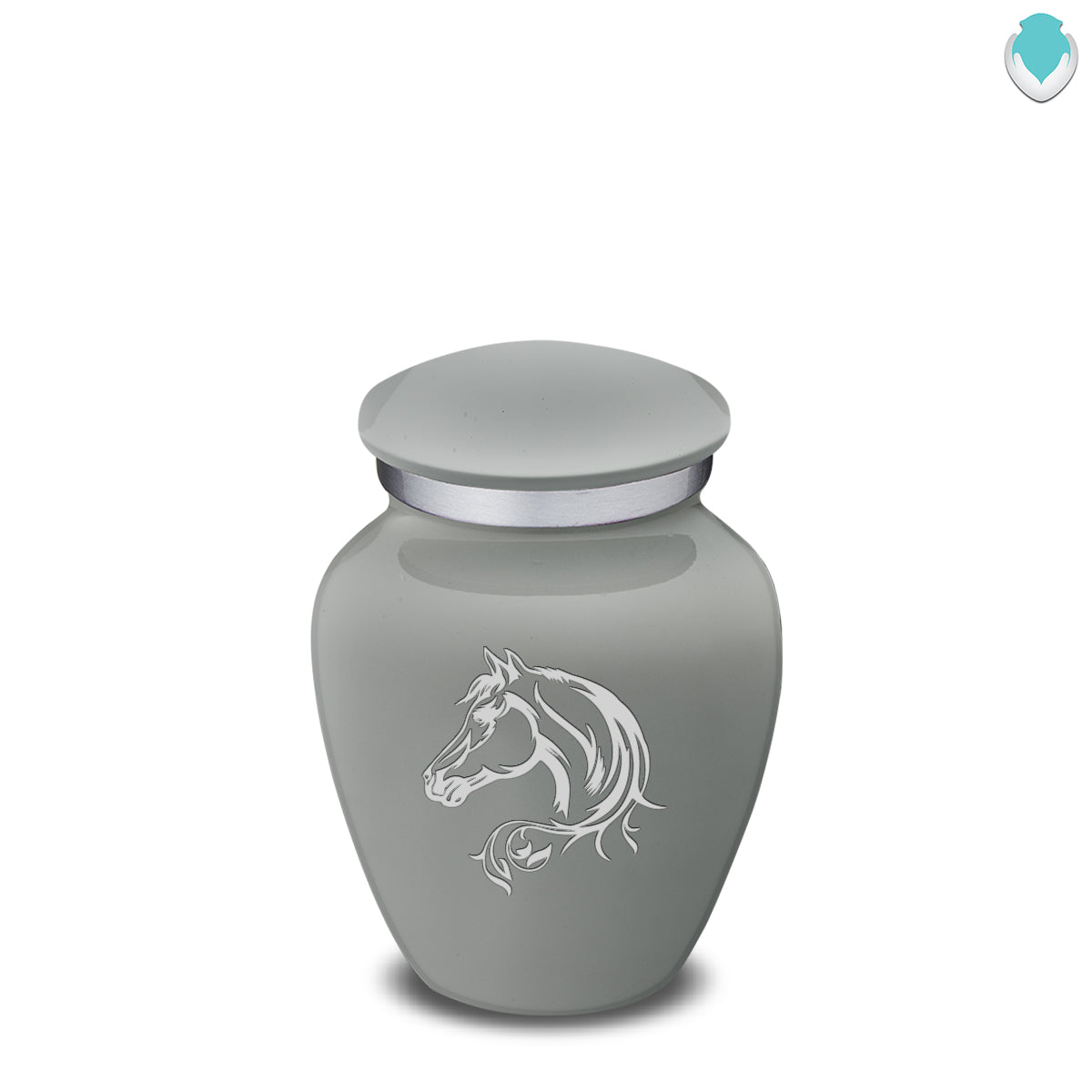 Keepsake Embrace Slate Grey Horse Cremation Urn