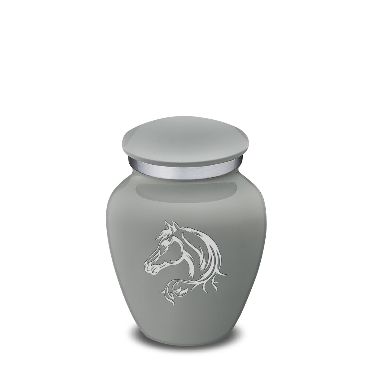 Keepsake Embrace Slate Grey Horse Cremation Urn