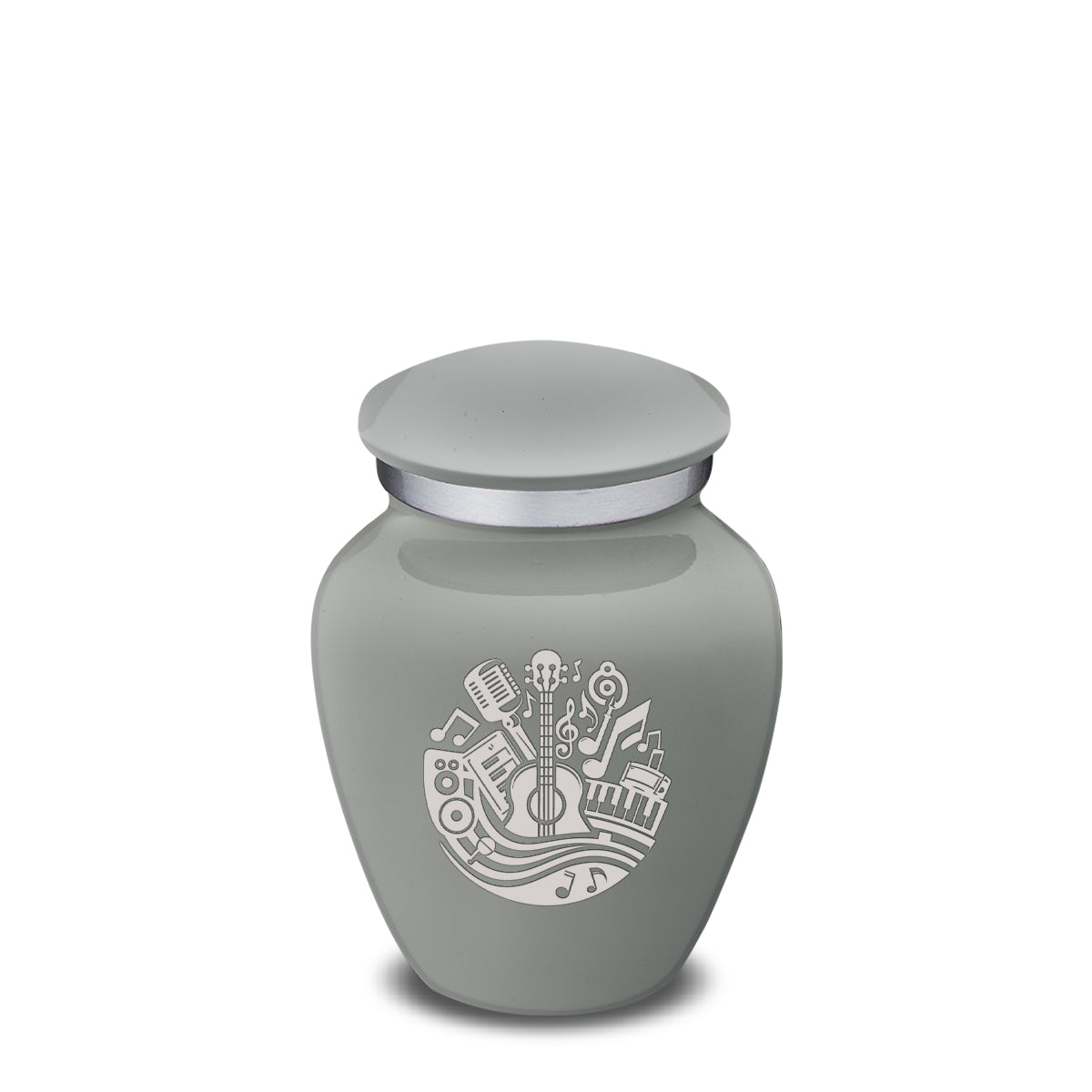 Keepsake Embrace Slate Grey Music Cremation Urn