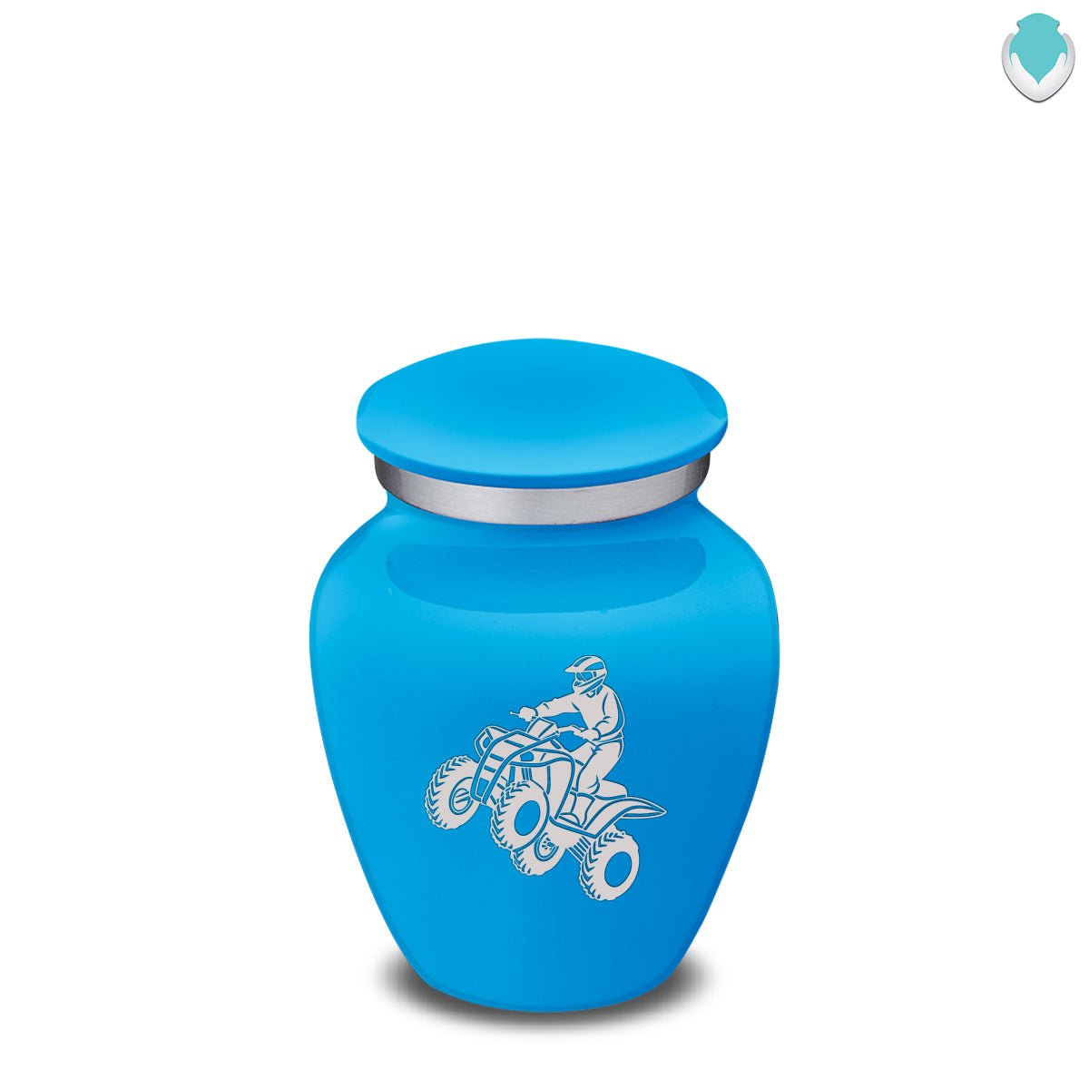 Keepsake Embrace Racing Blue ATV Cremation Urn
