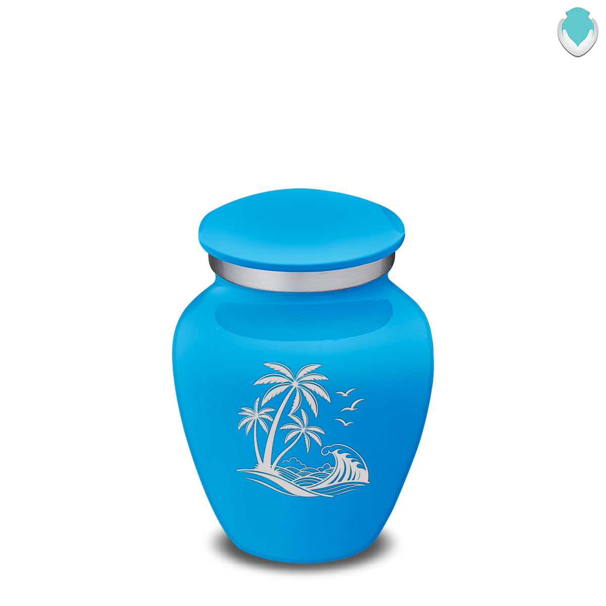 Keepsake Embrace Racing Blue Palm Beach Cremation Urn