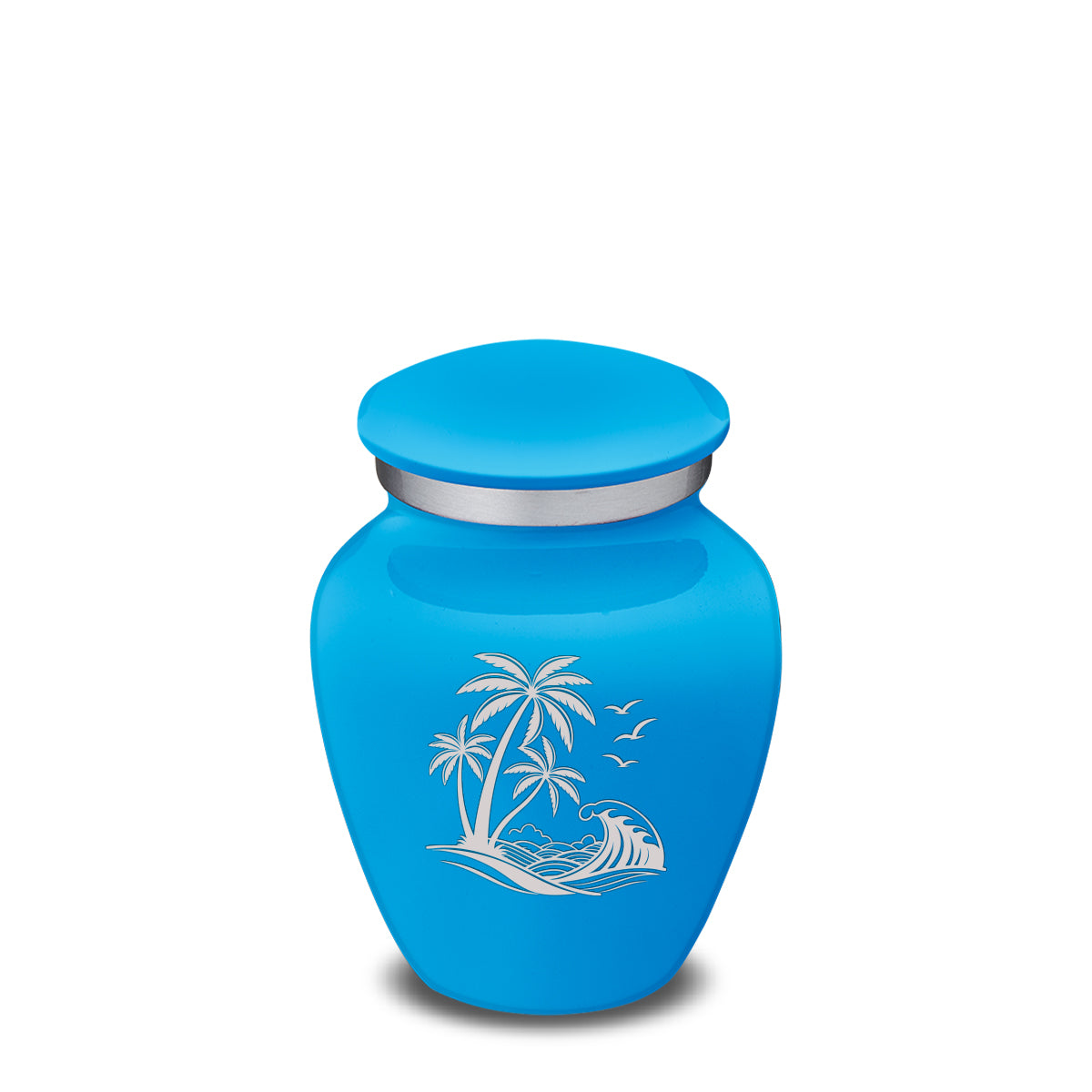 Keepsake Embrace Racing Blue Palm Beach Cremation Urn