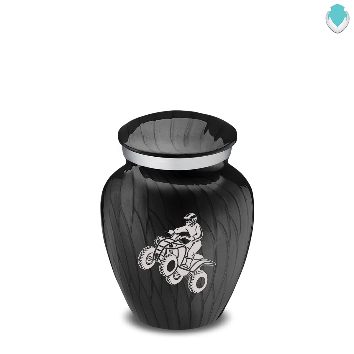 Keepsake Embrace Pearl Black ATV Cremation Urn