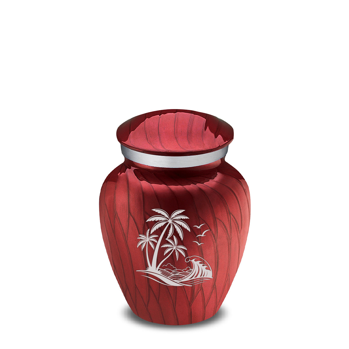 Keepsake Embrace Pearl Candy Red Palm Beach Cremation Urn