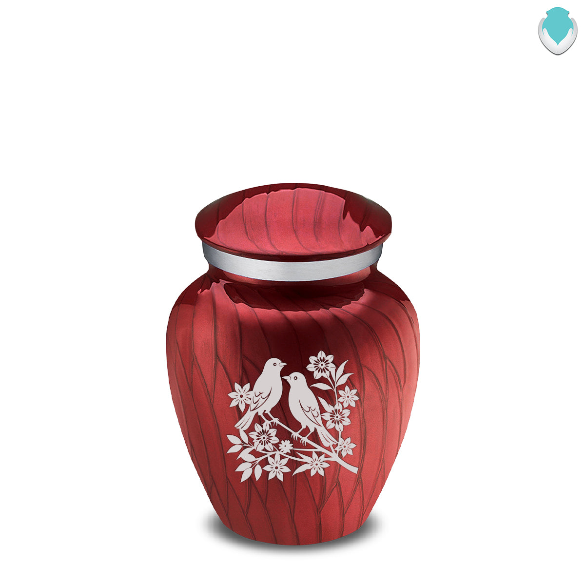 Keepsake Embrace Pearl Candy Red Songbirds Cremation Urn