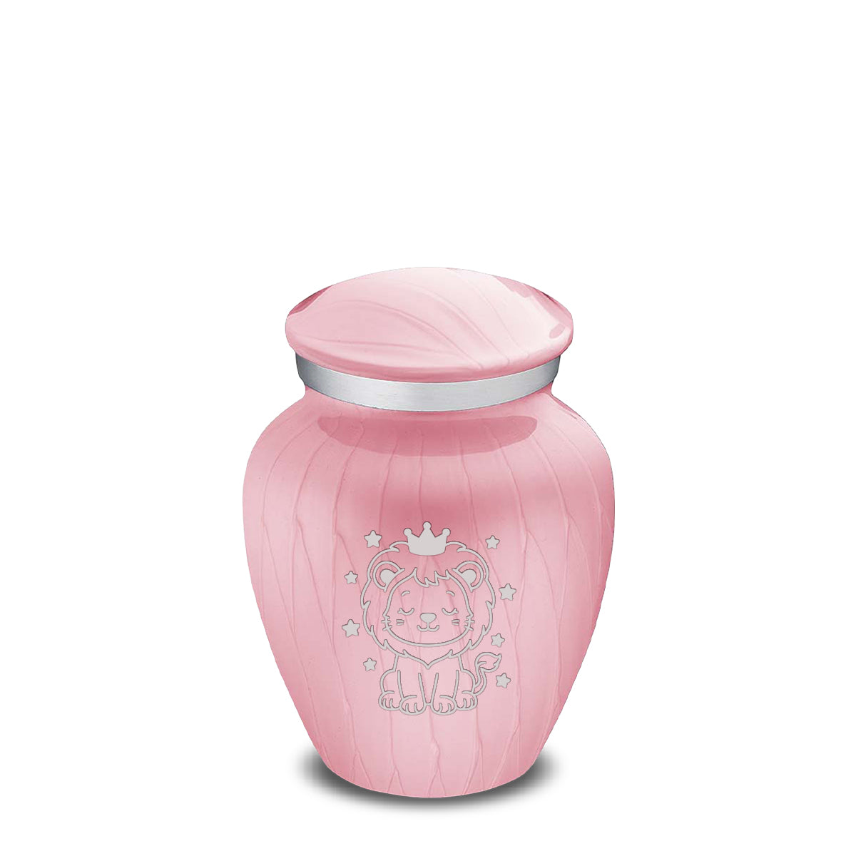 Keepsake Embrace Pearl Pink Baby Lion Cremation Urn