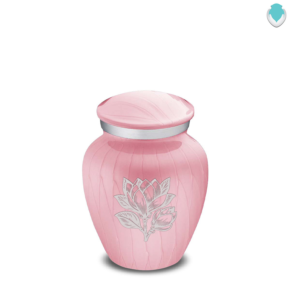 Keepsake Embrace Pearl Pink Magnolia Flower Cremation Urn