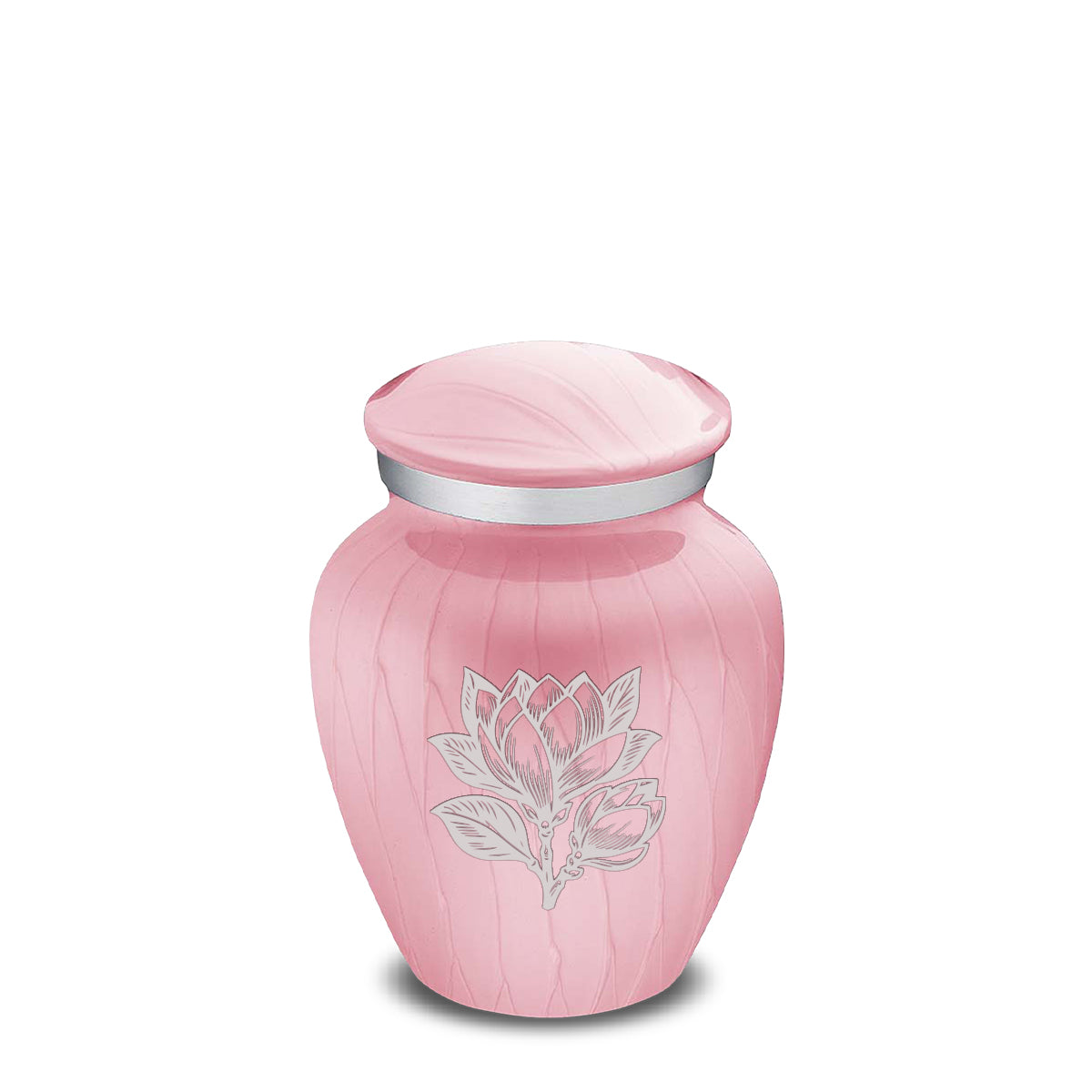 Keepsake Embrace Pearl Pink Magnolia Flower Cremation Urn