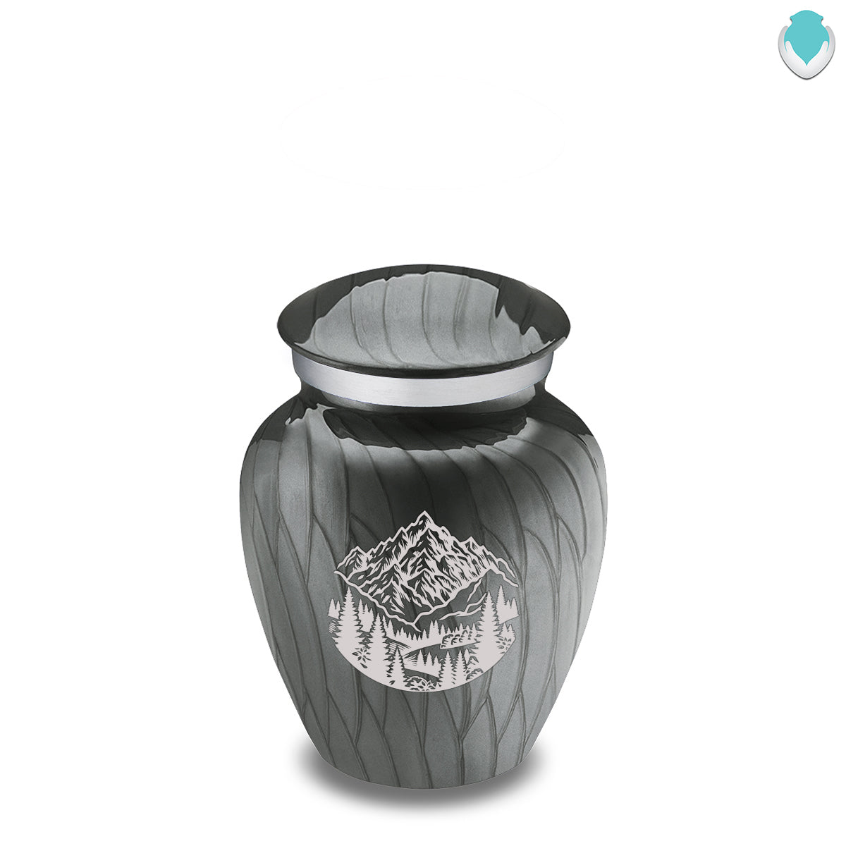 Keepsake Embrace Pearl Silver Rocky Mountains Cremation Urn
