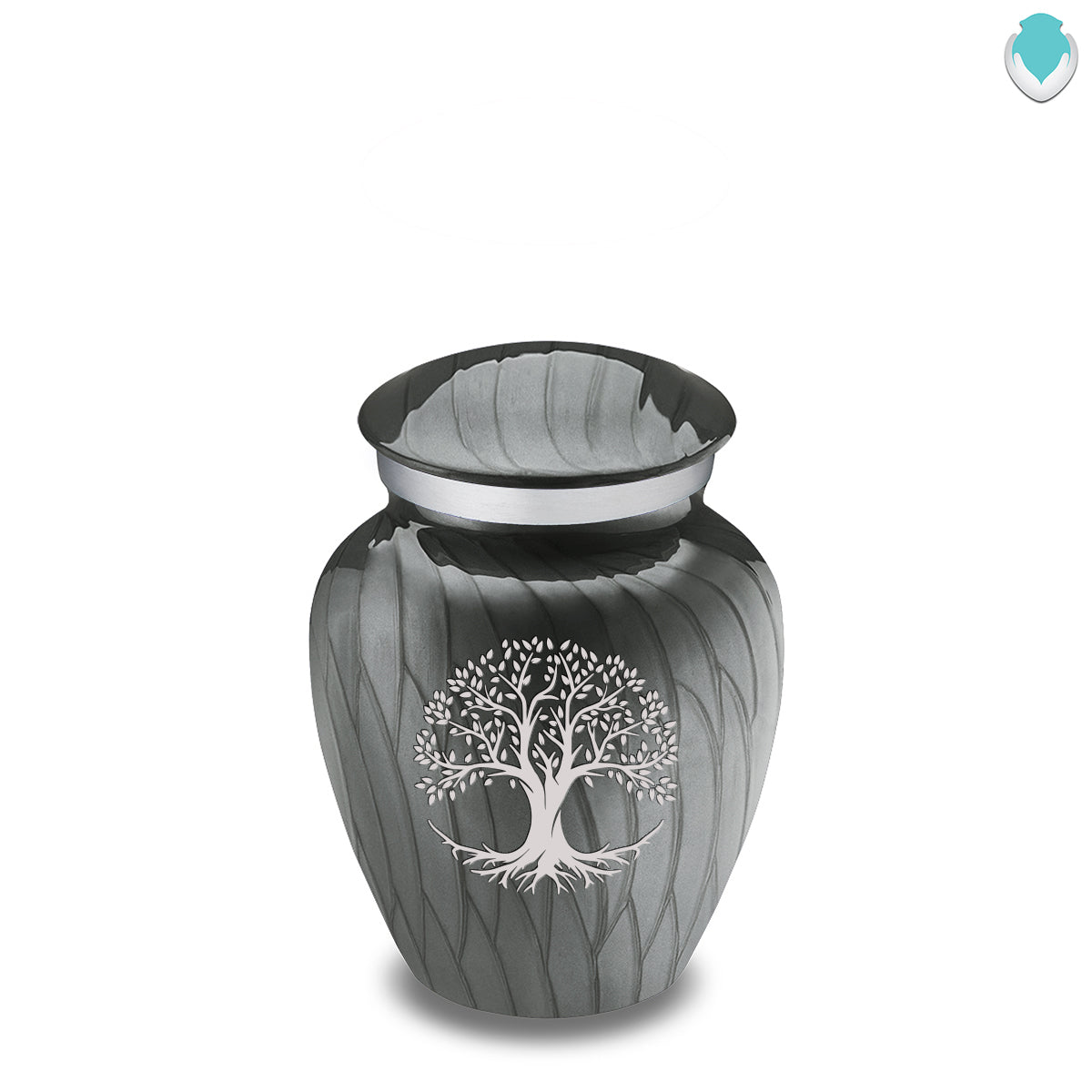 Keepsake Embrace Pearl Silver Tree of Life Cremation Urn