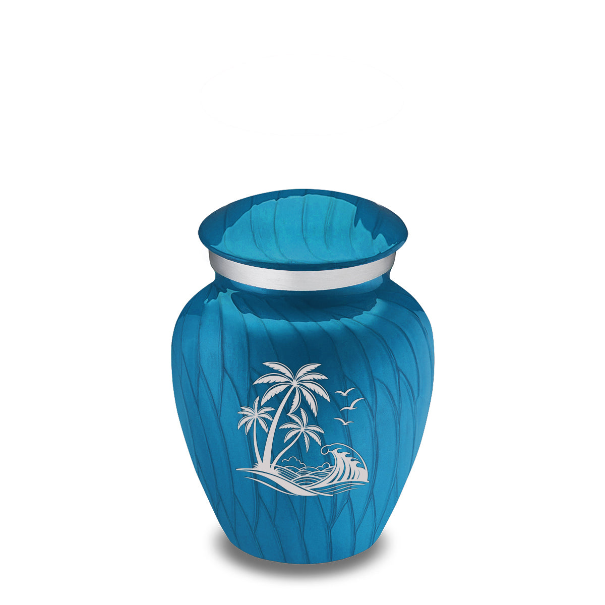 Keepsake Embrace Pearl Racing Blue Palm Beach Cremation Urn