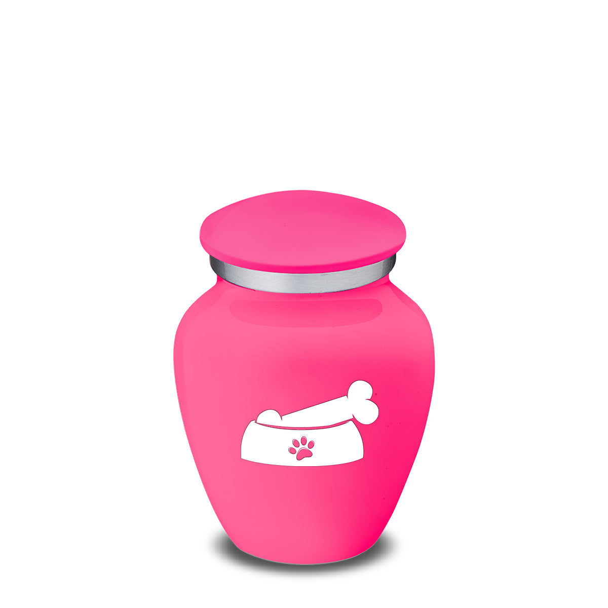 Keepsake Embrace Bright Pink Pet Dog Bone Cremation Urn