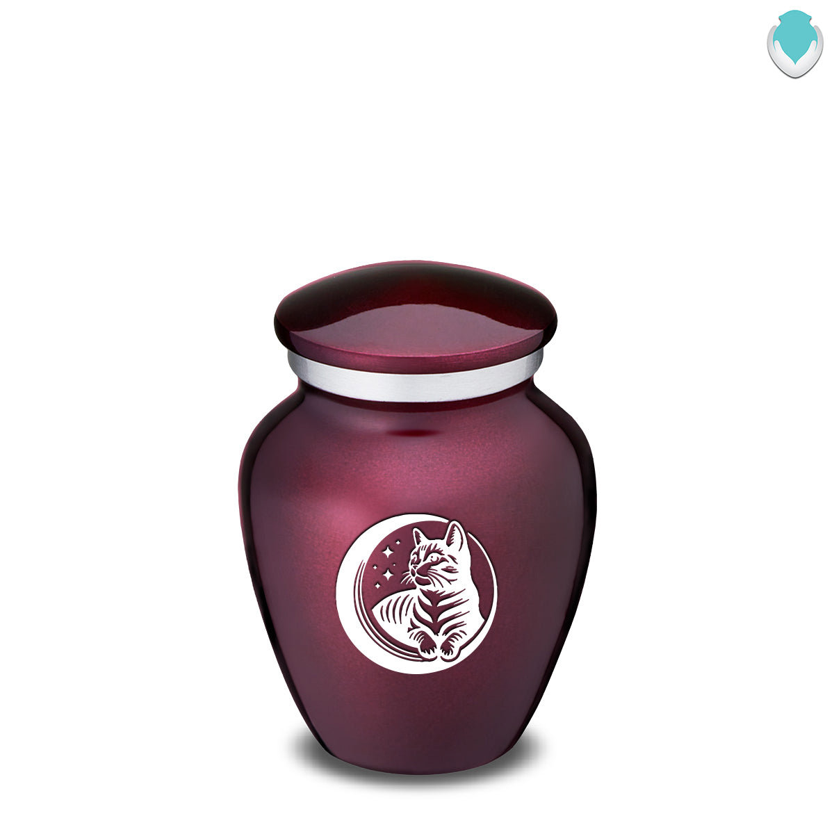 Keepsake Embrace Cherry Purple Pet Cute Cat Cremation Urn