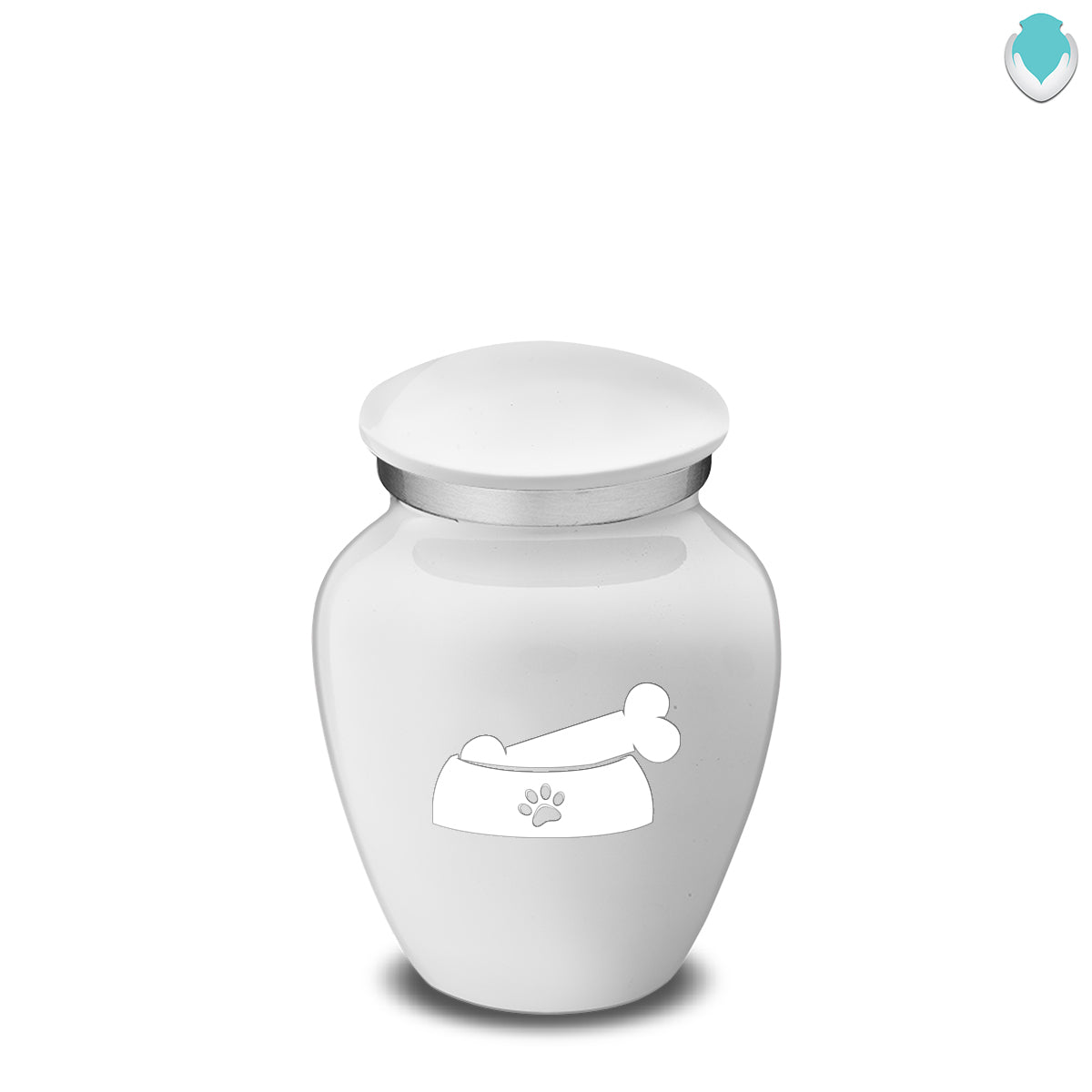 Keepsake Embrace White Pet Dog Bone Cremation Urn