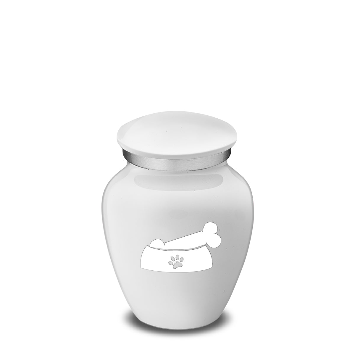 Keepsake Embrace White Pet Dog Bone Cremation Urn