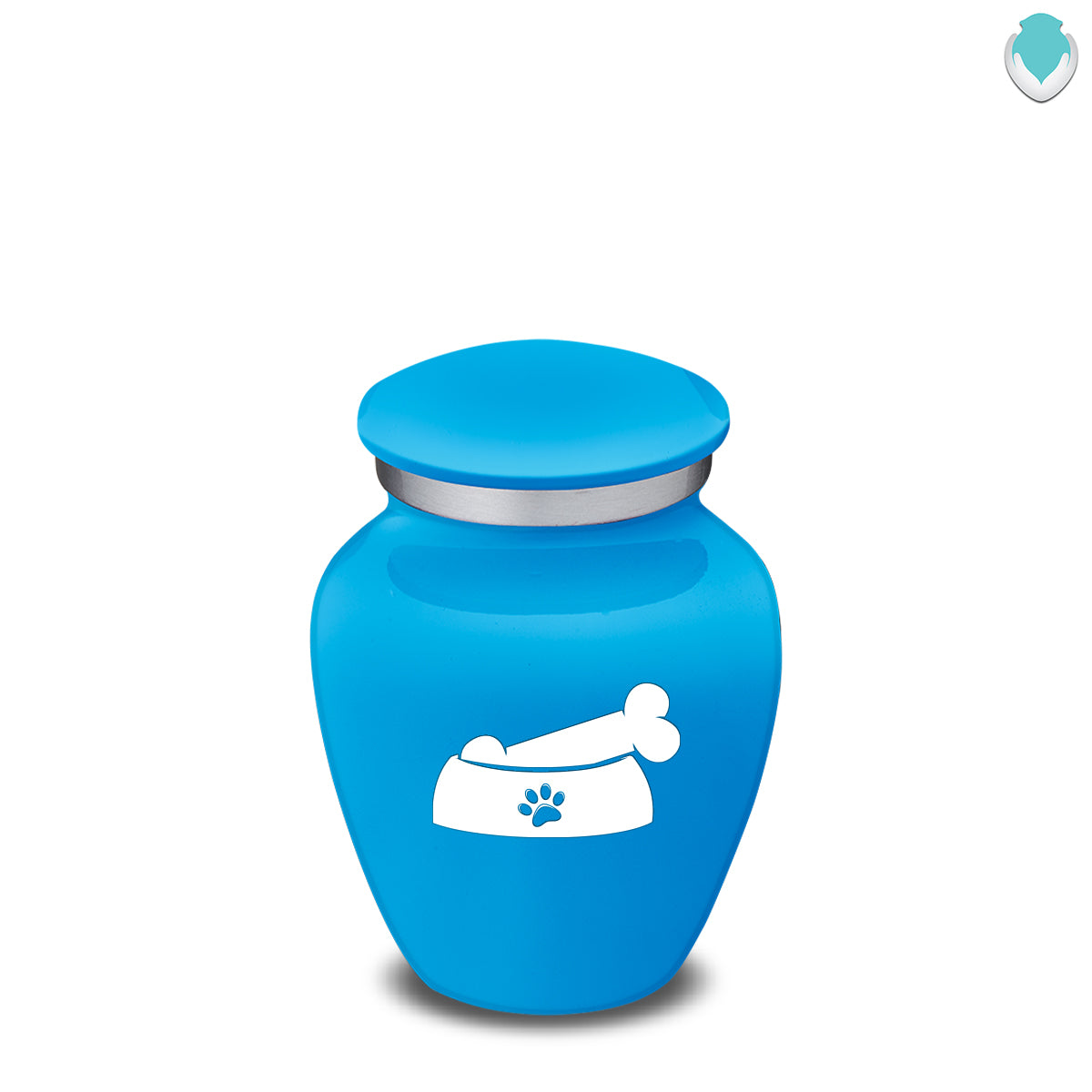 Keepsake Embrace Racing Blue Pet Dog Bone Cremation Urn