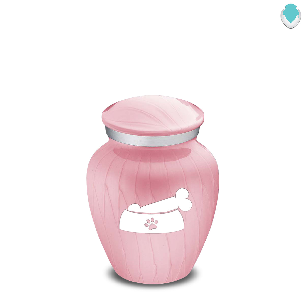 Keepsake Embrace Pearl Pink Pet Dog Bone Cremation Urn