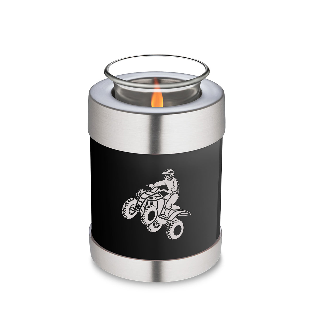 Candle Holder Embrace Black ATV Cremation Urn