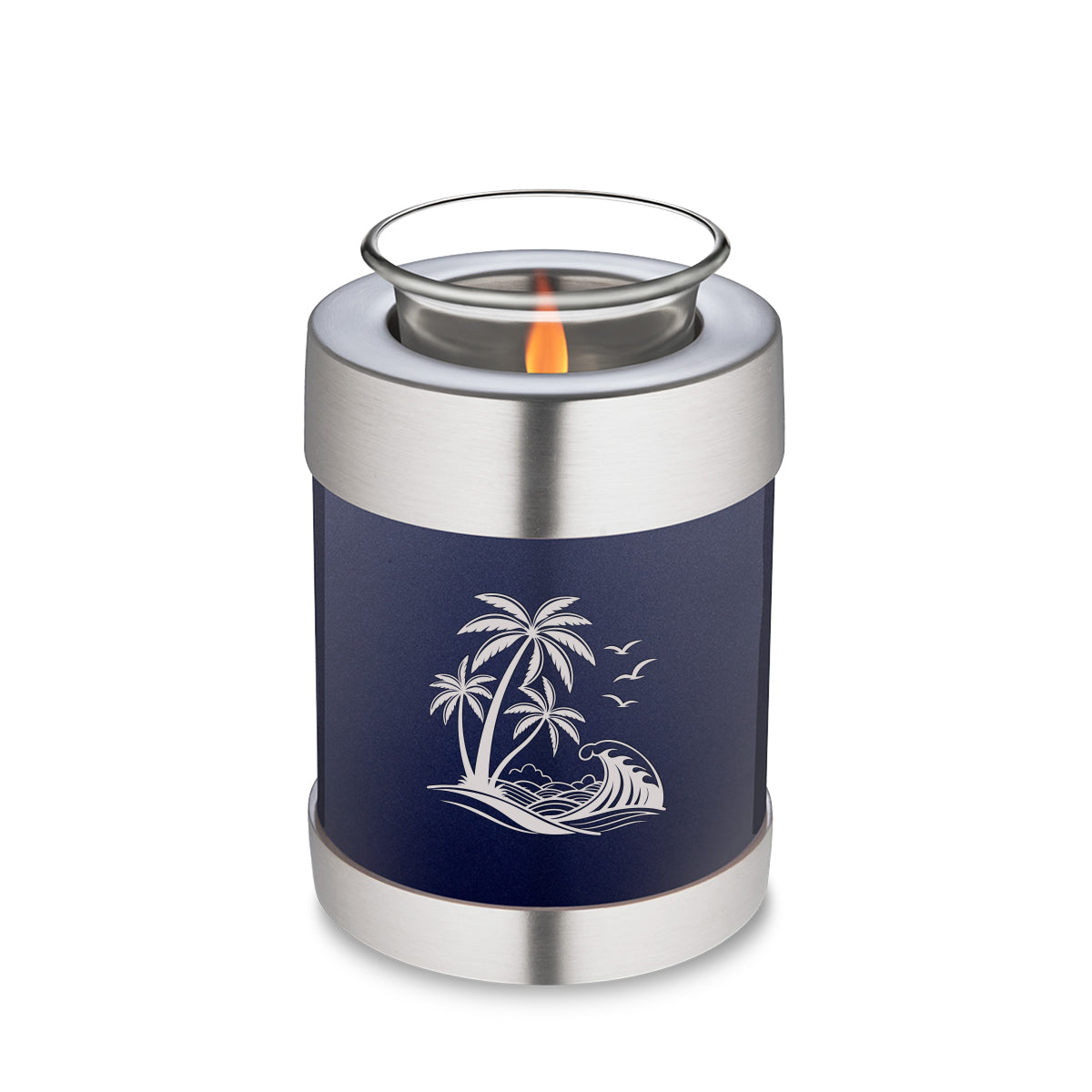 Candle Holder Embrace Cobalt Blue Palm Beach Cremation Urn