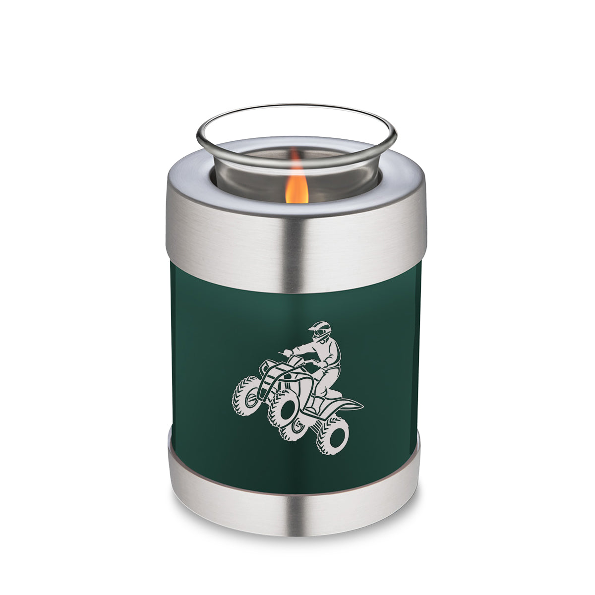 Candle Holder Embrace Green ATV Cremation Urn