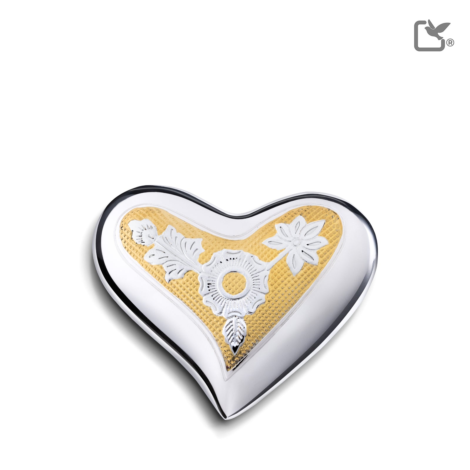 Heart Ornate Floral Cremation Urn - COMFORT by LoveUrns