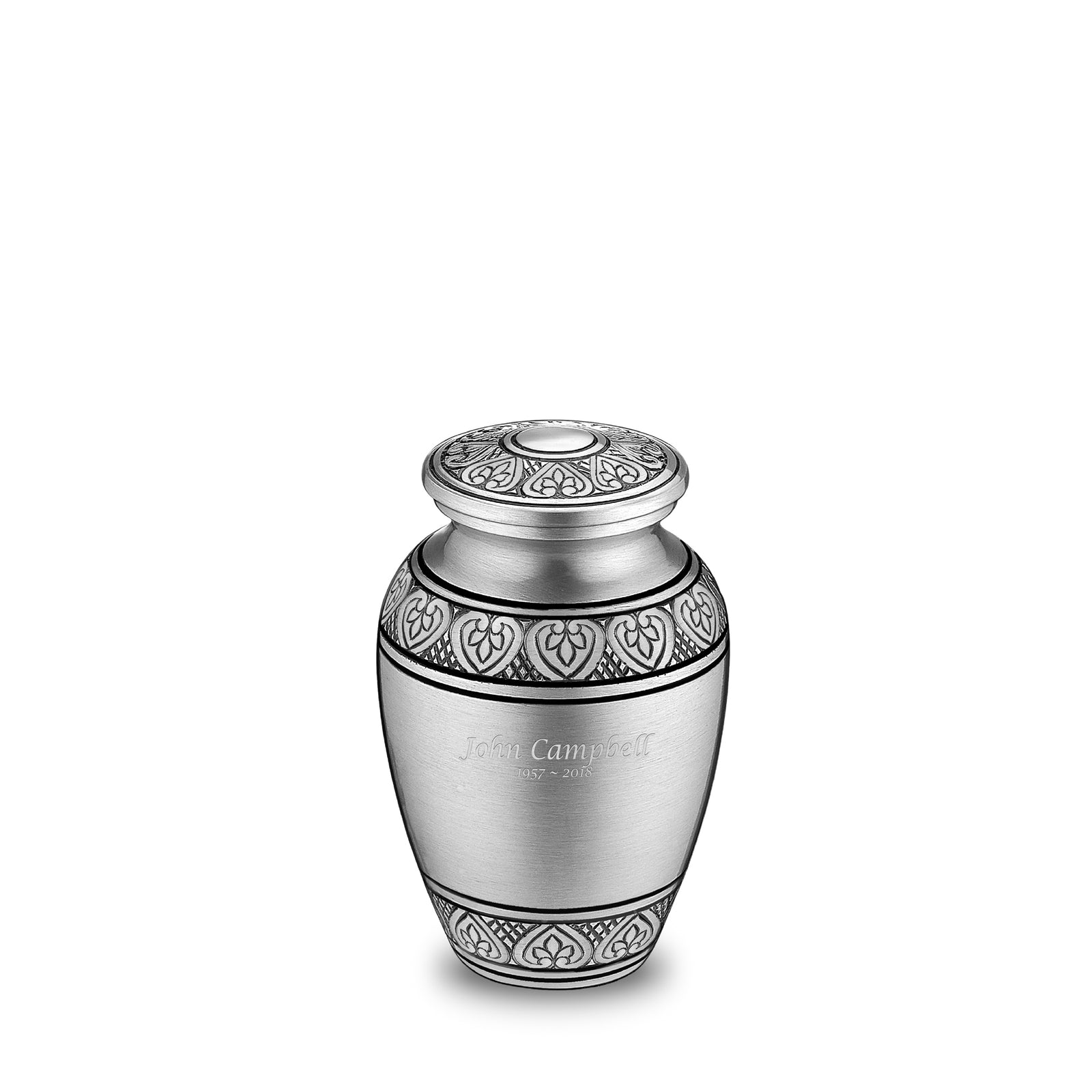 Keepsake Classic Pewter Cremation Urn - COMFORT by LoveUrns