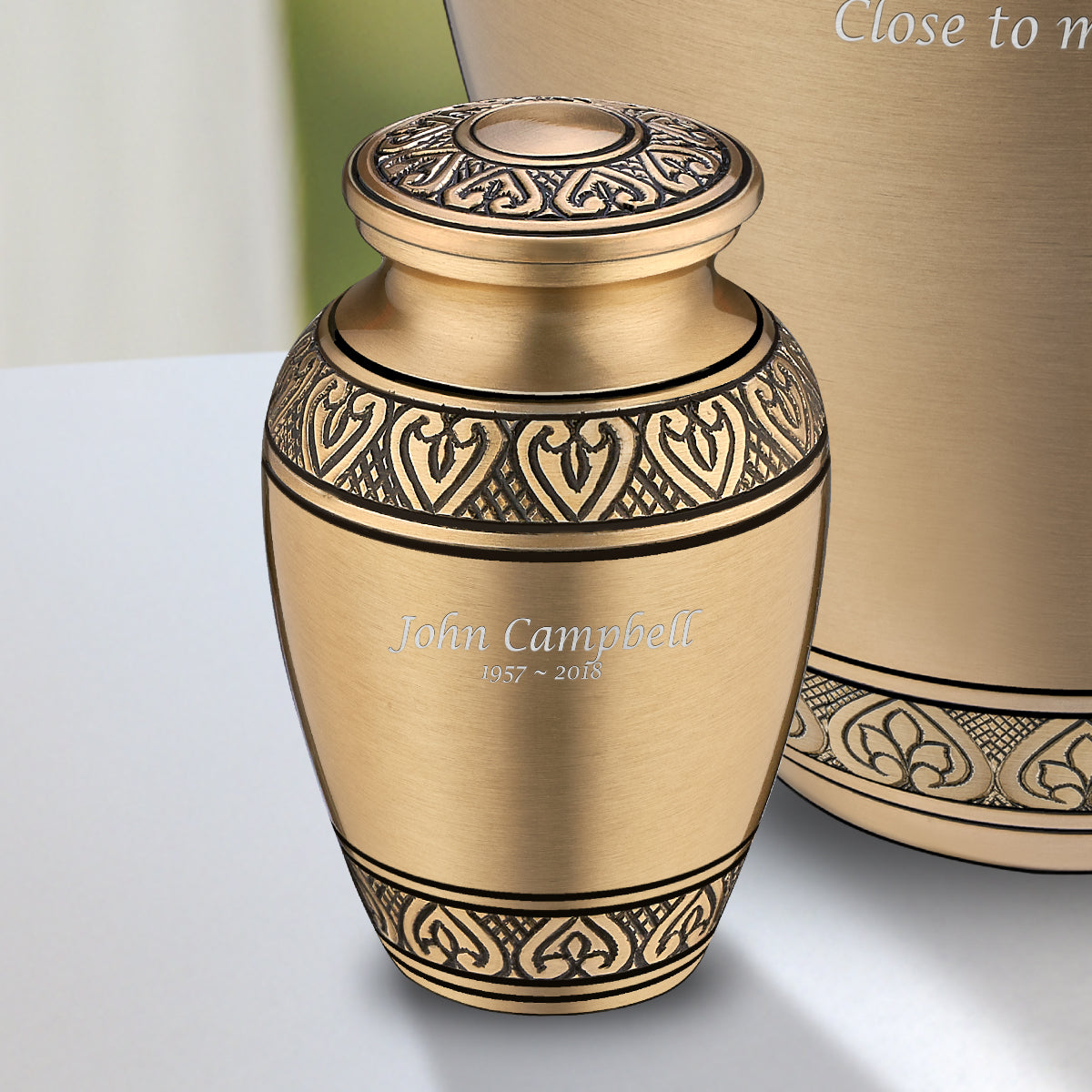 Keepsake Classic Gold Cremation Urn - COMFORT by LoveUrns