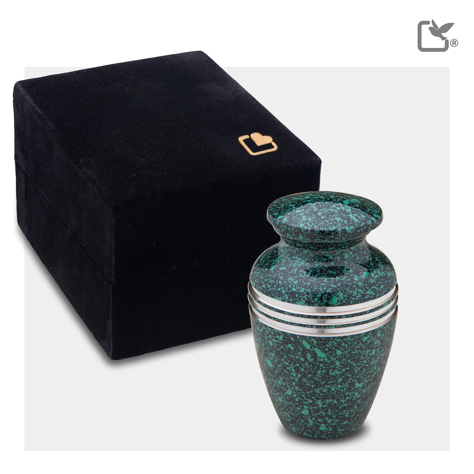 Keepsake Speckled Emerald Cremation Urn - COMFORT by LoveUrns