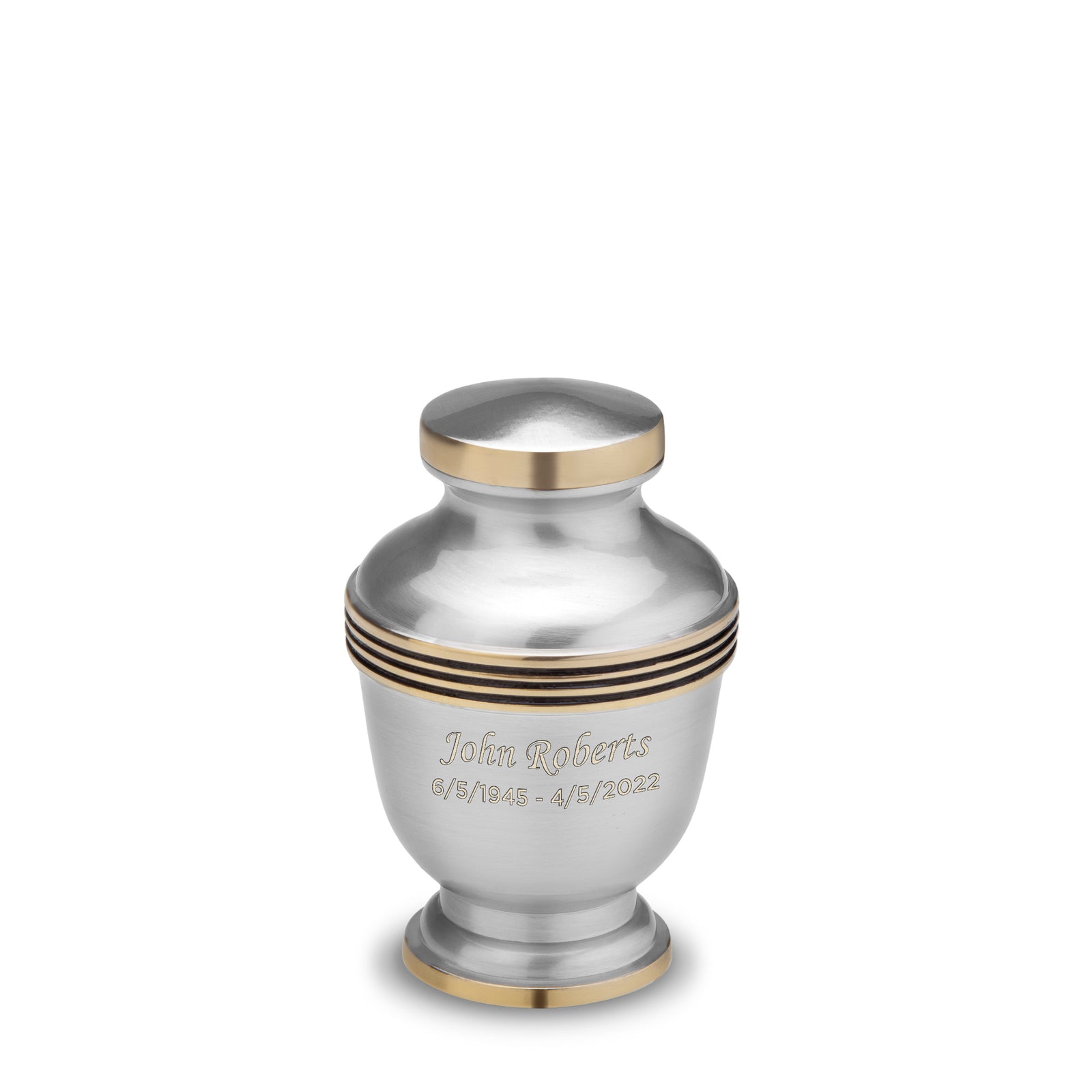 Keepsake Elegant Pewter Cremation Urn - COMFORT by LoveUrns