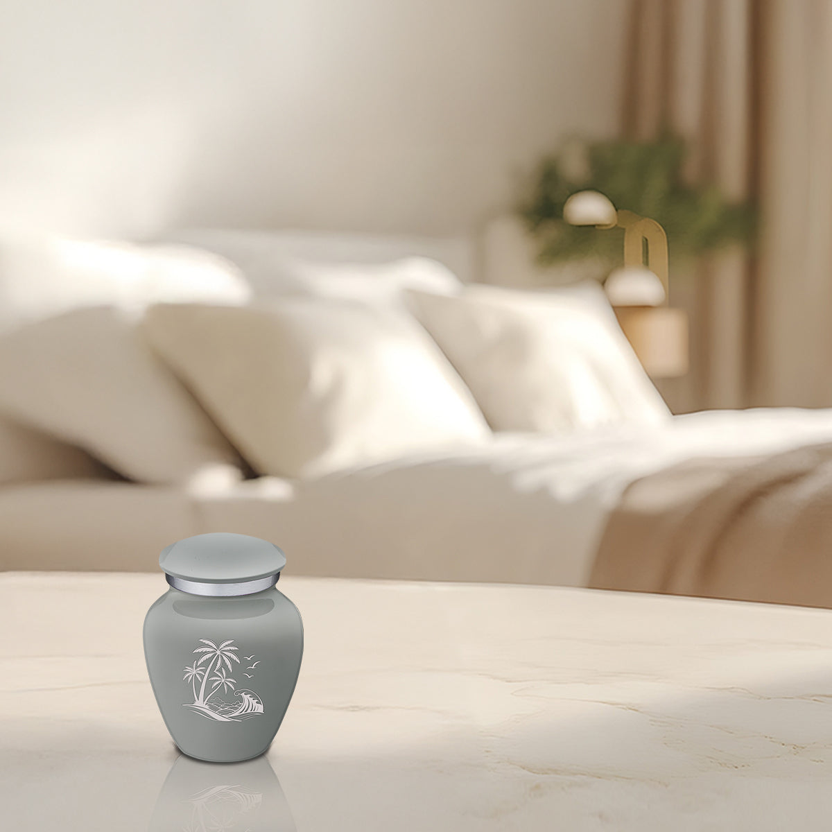Keepsake Embrace Slate Grey Palm Beach Cremation Urn