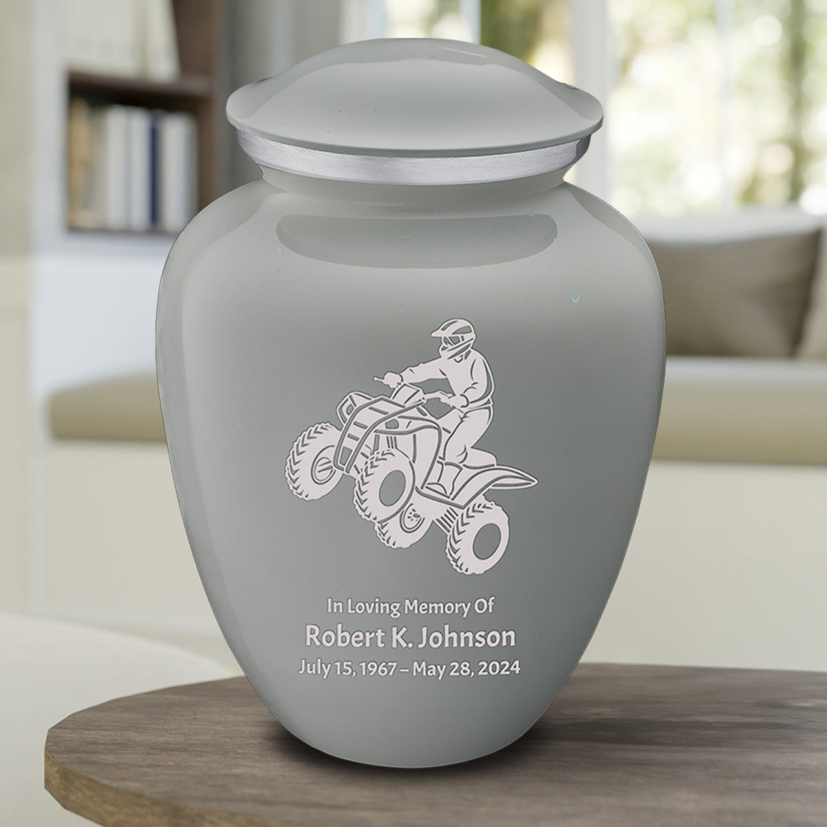 Adult Embrace Slate Grey ATV Cremation Urn