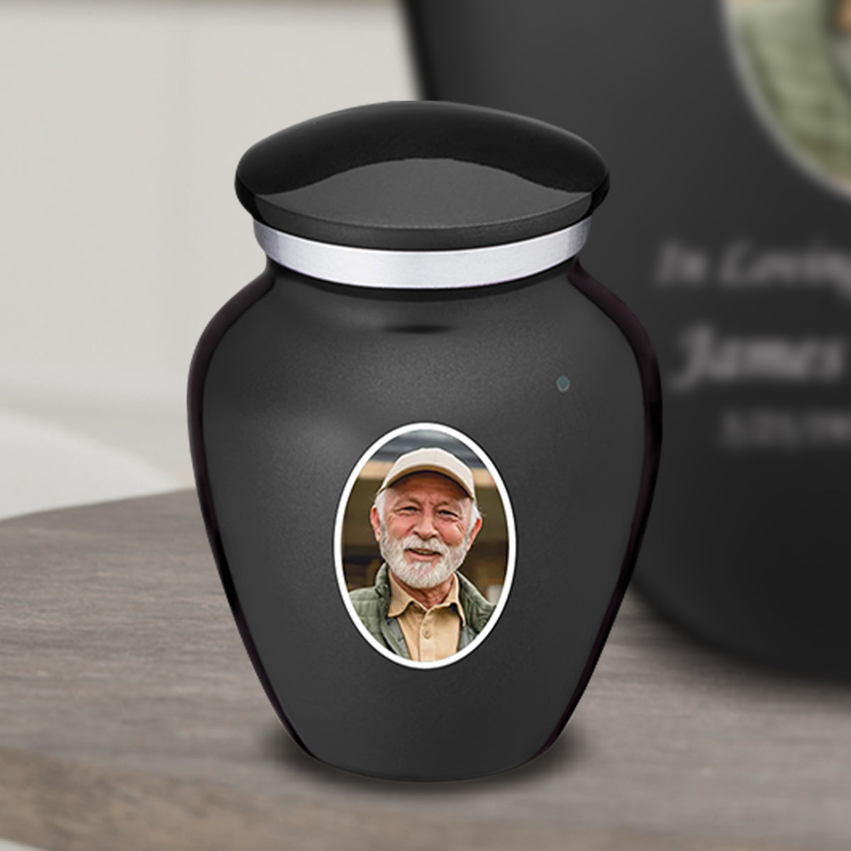 Keepsake Embrace Charcoal Portrait Cremation Urn